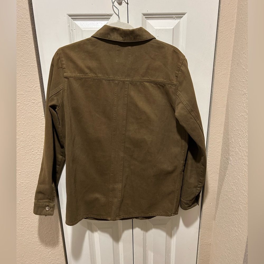 Sezane Will Cotton Chore Barn Utility Modern Jacket Green , sie Small - Picture 5 of 9